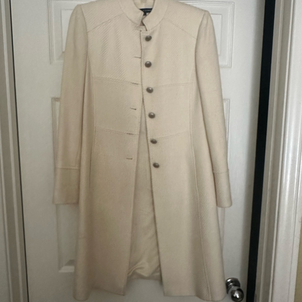 Elegant Cream Long Coat